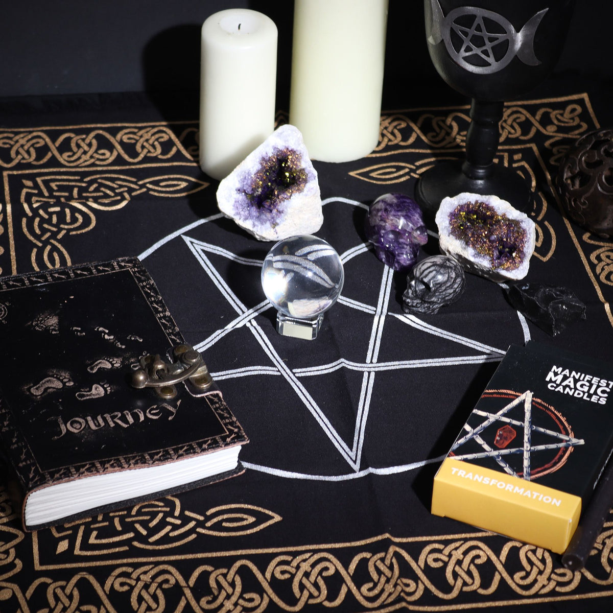 Tapis d’autel à franges – Pentagramme