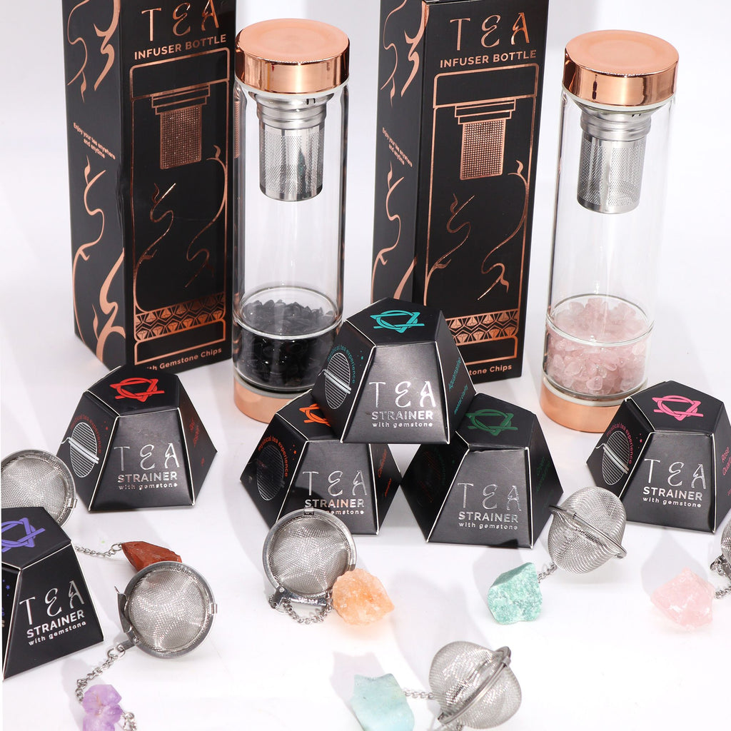 Infuseur à thé en obsidienne noire – pierre brute
