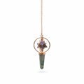 Pendule Cosmic Navigator en améthyste et labradorite